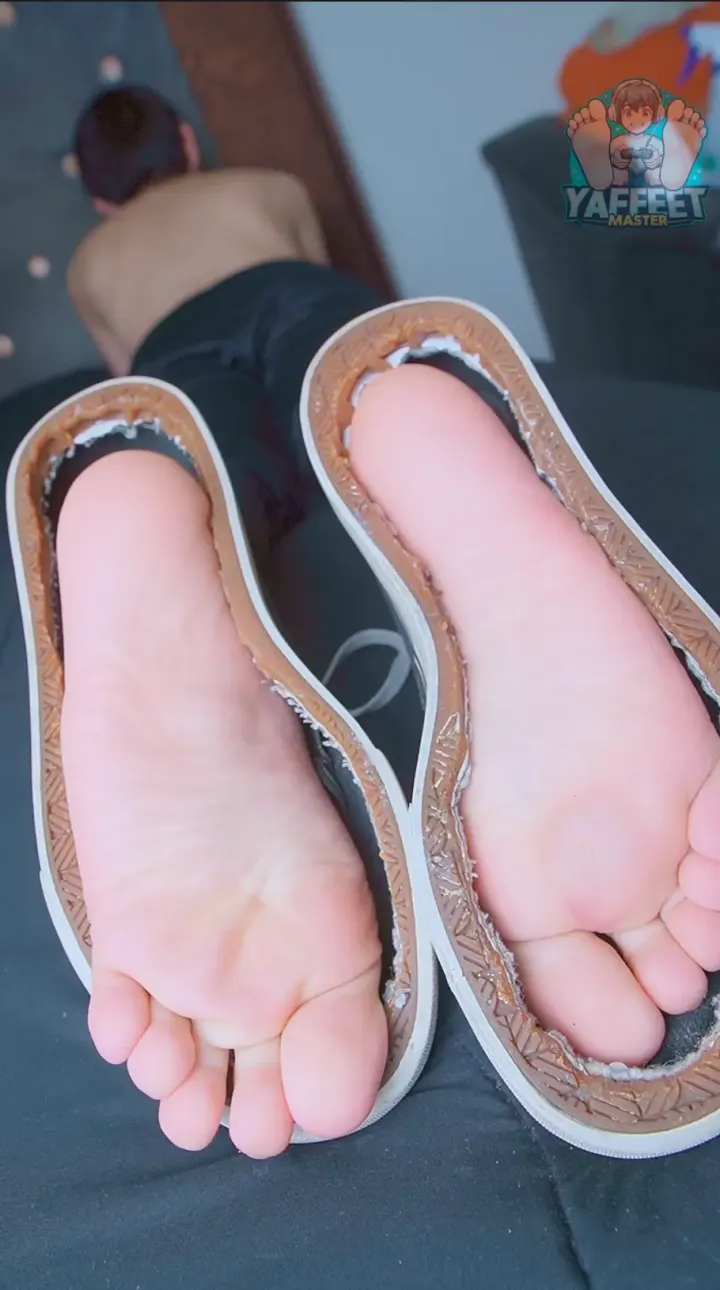 My sweaty feet after the gym